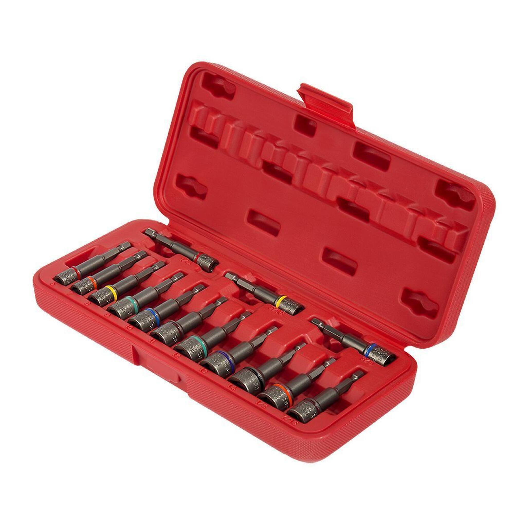 Sunex Tools Impact Magnetic Nut Setters — 14-Piece, SAE/Metric, Model# 9933